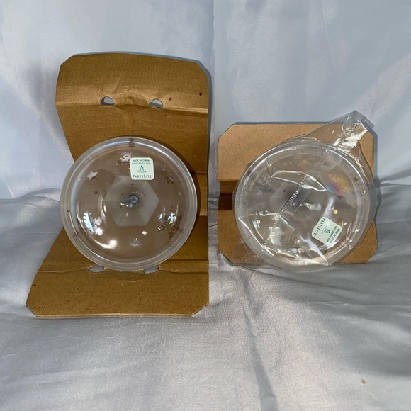 RETIRED! PartyLite❄️Starry Nights Taper Holder (P7876) - Set of 2 - Picture 6 of 8
